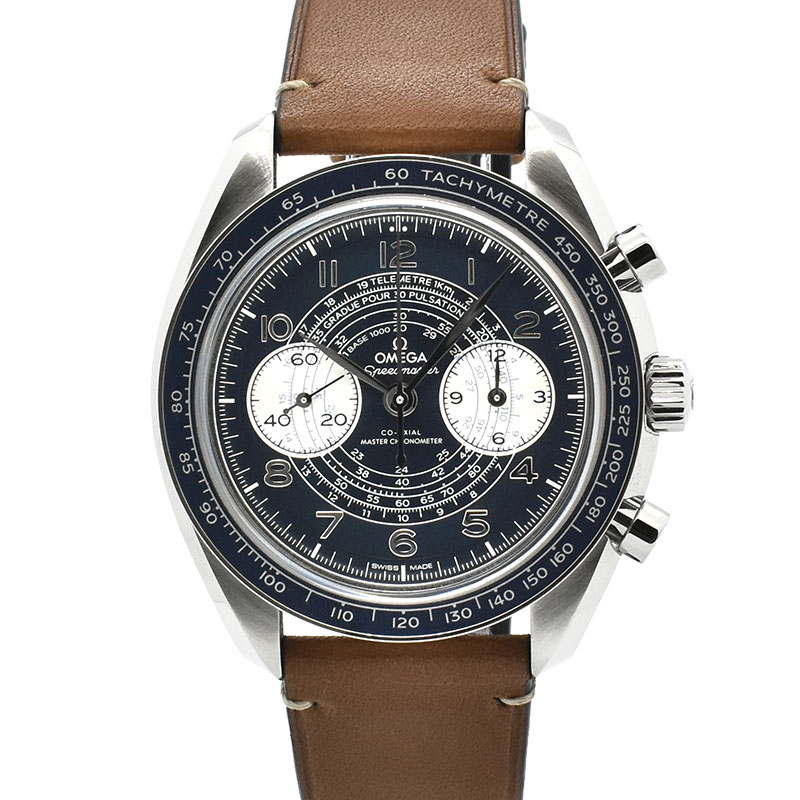 オメガ　OMEGA　スピードマスター クロノスコープ マスタークロノメーター　329.32.43.51.03.001　43mm　ブルー　手巻き　新品