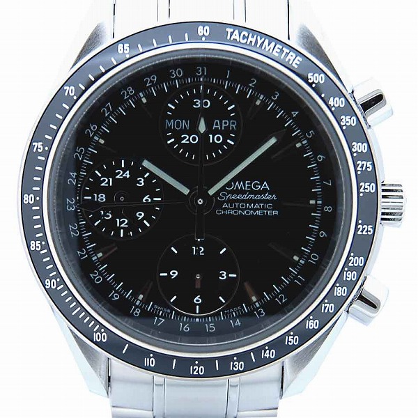 オメガ　OMEGA　スピードマスター　デイデイト　3220.50　自動巻　メンズ　SS　ブラック　新品