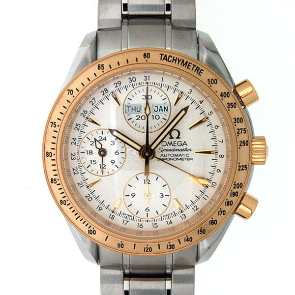 オメガ　OMEGA　スピードマスターデイデイト　323.21.40.44.02.001　自動巻　メンズ　コンビ　シルバー　40mm　新品