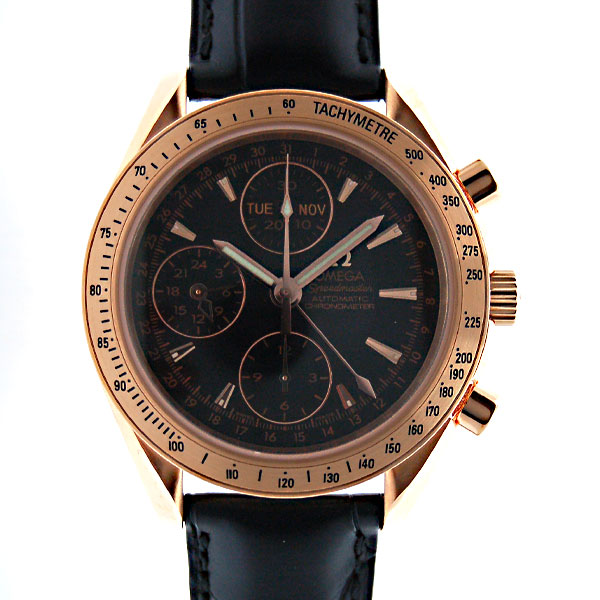 オメガ　OMEGA　スピードマスターデイデイト　323.53.40.44.01.001　自動巻　メンズ　PG　ブラック　40mm　新品