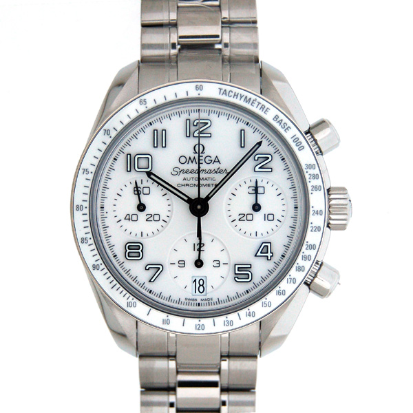 オメガ　OMEGA　スピードマスターオート　324.30.38.40.04.001　SS　38mm　ホワイト　新品