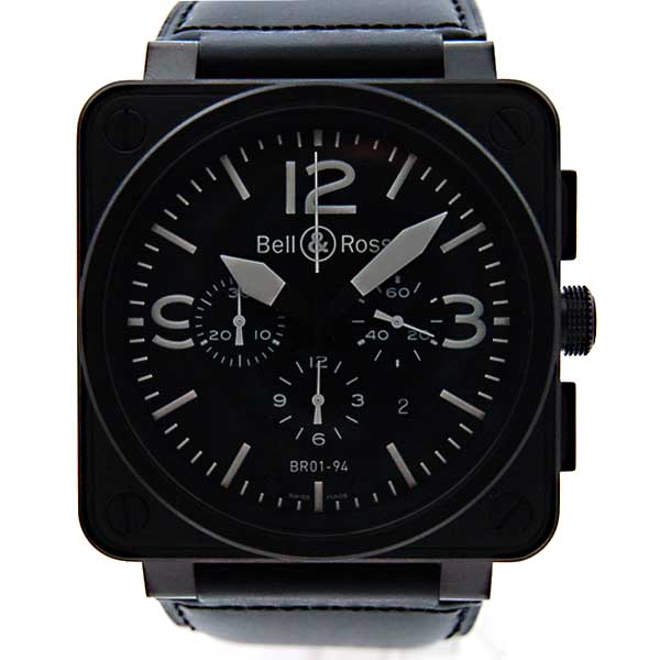 ベル＆ロス　BELL＆ROSS　BR01-94CFB-CA　46mm　クロノグラフ　ブラック　PVD　自動巻　新品