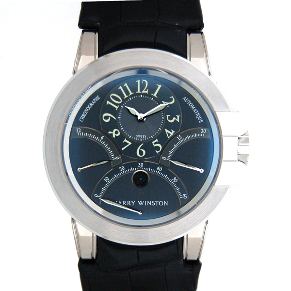 ハリーウィンストン　HARRY WINSTON　オーシャンクロノ　400/MCRA44WL.A　44mm　WG　グレー　アウトレット　新品