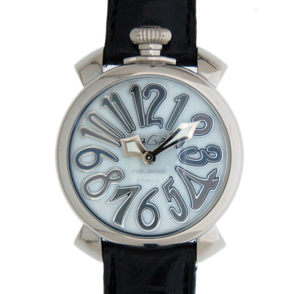 ガガミラノ　GAGA MILANO　マニュアル　40mm　5020.5　SS　ホワイト　クォーツ　新品