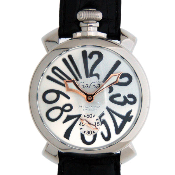 ガガミラノ　GAGA MILANO　マニュアル　48mm　5010.7S　SS　シルバー　手巻き　新品