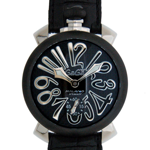 ガガミラノ　GAGA MILANO　マニュアル　48mm　5013.1S　PVD　カーボンブラック　手巻き　新品