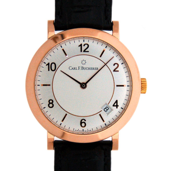 カールF.ブヘラ　CARL F.BUCHERER　アダマビ 00.10307.03.16.01　18KRG　36mm　革ベルト　自動巻　新品