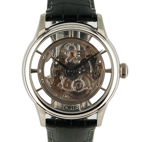 オリス　ORIS　アートリエ　トランスルーセント スケルトン　734 7684 4051D　スケルトン　革ベルト　自動巻　新品