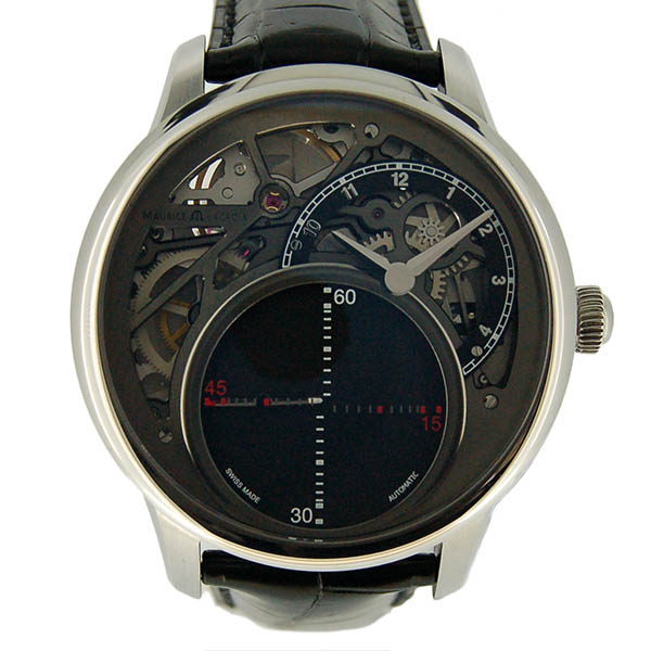 モーリスラクロア　MAURICE LACROIX　マスターピース ミステリアス セコンド　MP6558-SS001-095　自動巻き　革ベルト　43mm　世界250本限定　新品