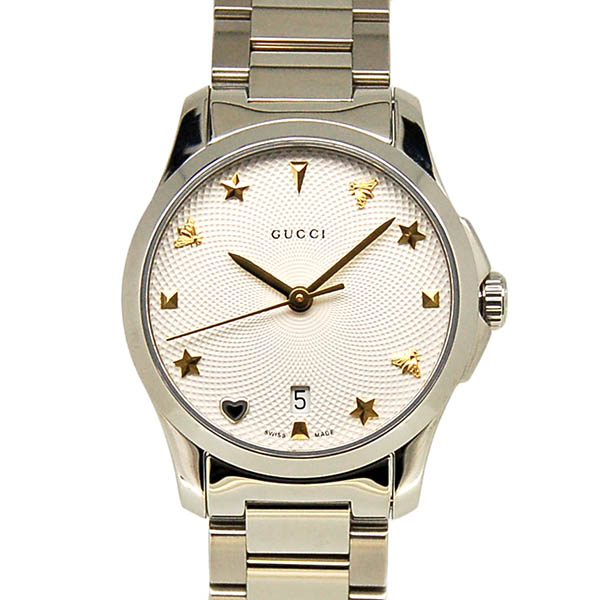 グッチ　GUCCI　Gタイムレス　YA126572　27mm　クォーツ　シルバー　新品