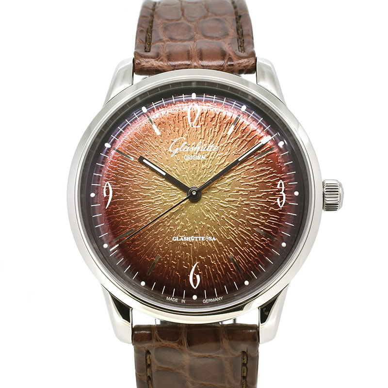 グラスヒュッテ オリジナル　Glashutte Original　ヴィンテージ シックスティーズ　1-39-52-13-02-04　レッドブラック　39mm　新品