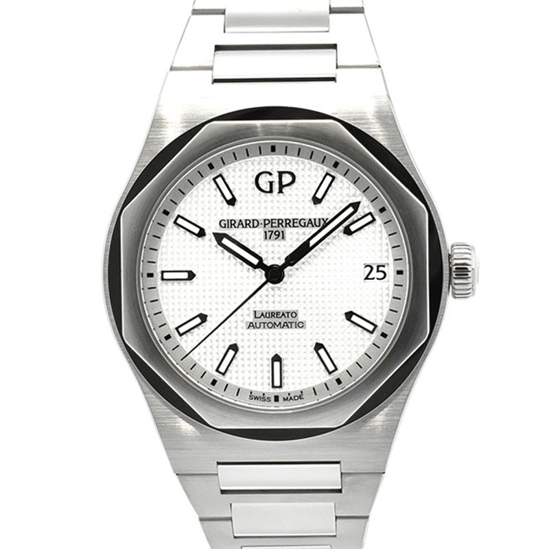 ジラール・ペルゴ　GIRARD-PERREGAUX　ロレアート　81010-11-131-11A　シルバー　42mm　新品
