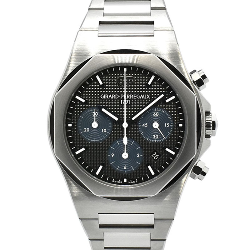 ジラール・ペルゴ　GIRARD-PERREGAUX　ロレアート クロノグラフ　81020-11-631-11A　ブラック　42mm　新品