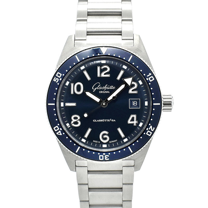 グラスヒュッテ オリジナル　Glashutte Original　スペシャリスト コレクション SeaQ　1-39-11-09-81-70　ブルー　39.5mm　新品