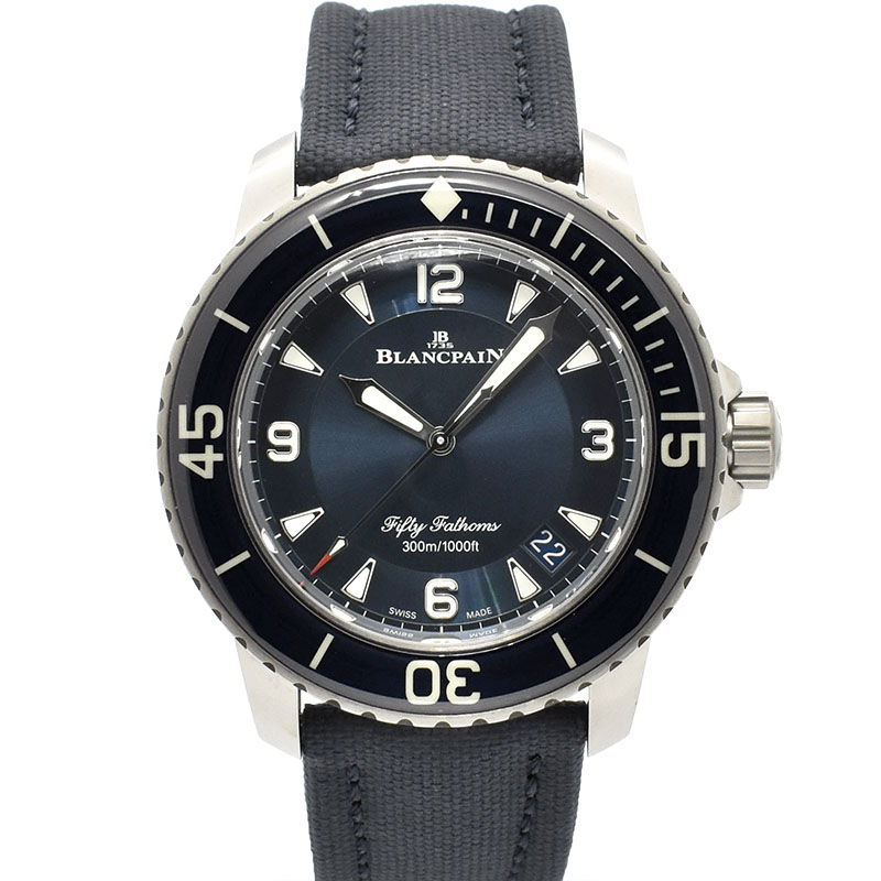 ブランパン　BLANCPAIN　フィフティファゾムス　5015-12B40-O52A　45mm　ブルー　新品