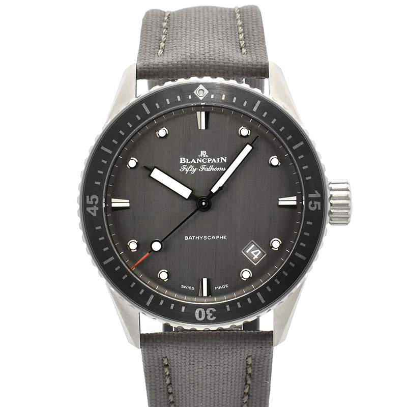 ブランパン　BLANCPAIN　フィフティファゾムス バチスカーフ　5000-1210-G52A　43mm　チタン　グレー　新品