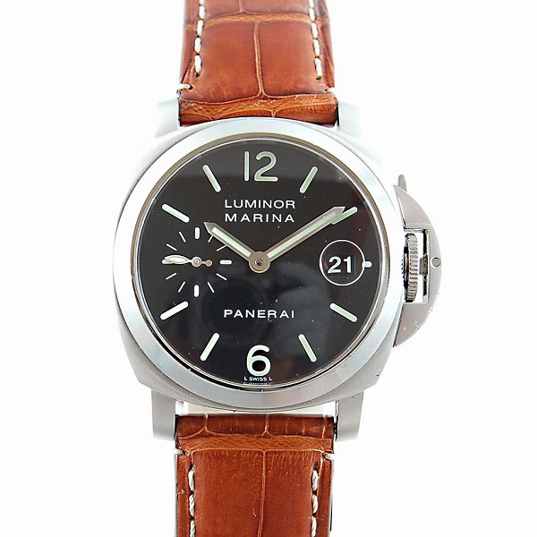 パネライ　PANERAI　ルミノールマリーナ　40mm　PAM00048　自動巻　300ｍ防水　革ベルト　新品