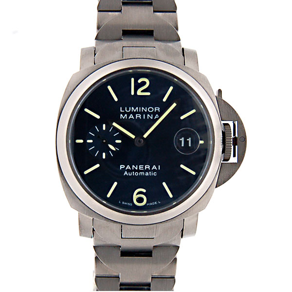 パネライ　PANERAI　ルミノールマリーナ　40mm　PAM00283　自動巻　チタン　ブルー　新品