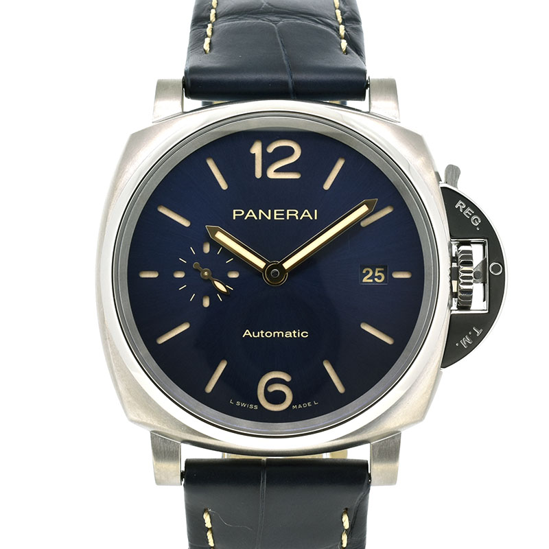 パネライ　PANERAI　ルミノール ドゥエ　PAM00927　42mm　自動巻き　ブルー　チタン　新品