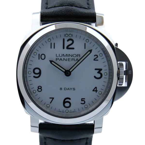 パネライ　PANERAI　ルミノールベース　8デイズ　アッチャイオ　PAM00561　SS　44mm　手巻き　ホワイト　新品