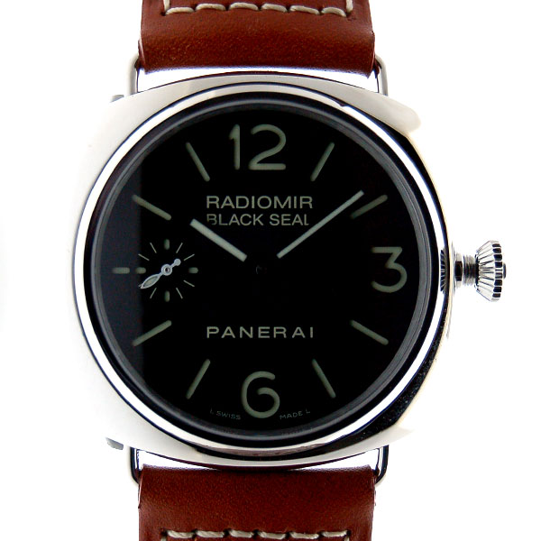 パネライ　PANERAI　ラジオミールブラックシール　45mm　PAM00183　手巻き　100ｍ防水　革ベルト　ギャラ無し　アウトレット