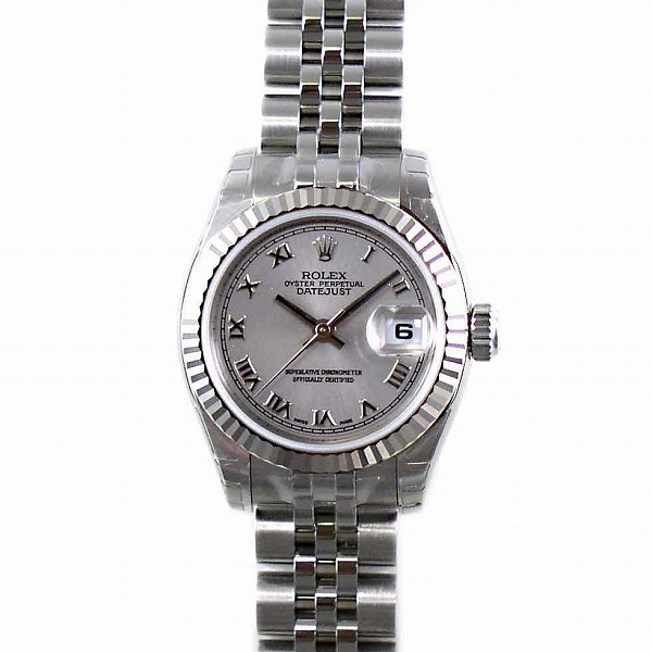 ロレックス　ROLEX　デイトジャスト　Ref.179174　レディース　グレーローマ