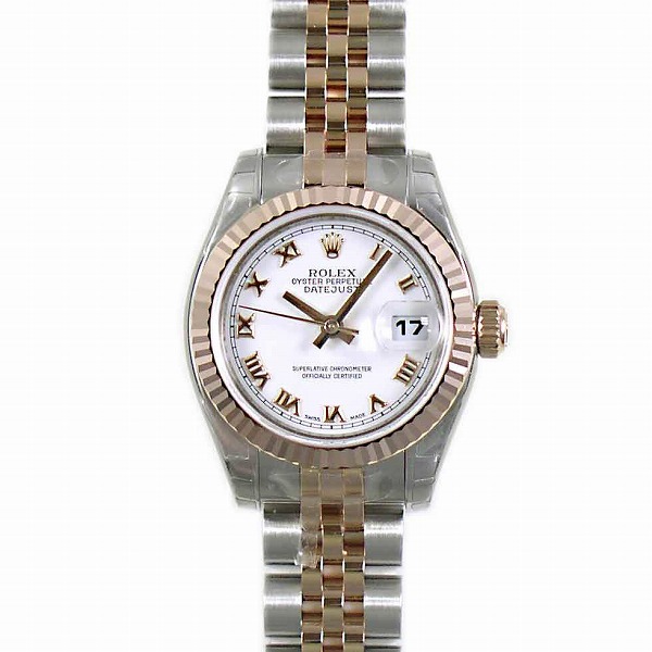 ロレックス　ROLEX　デイトジャスト　Ref.179171　ホワイトローマ　SS/PG　レディース　新品
