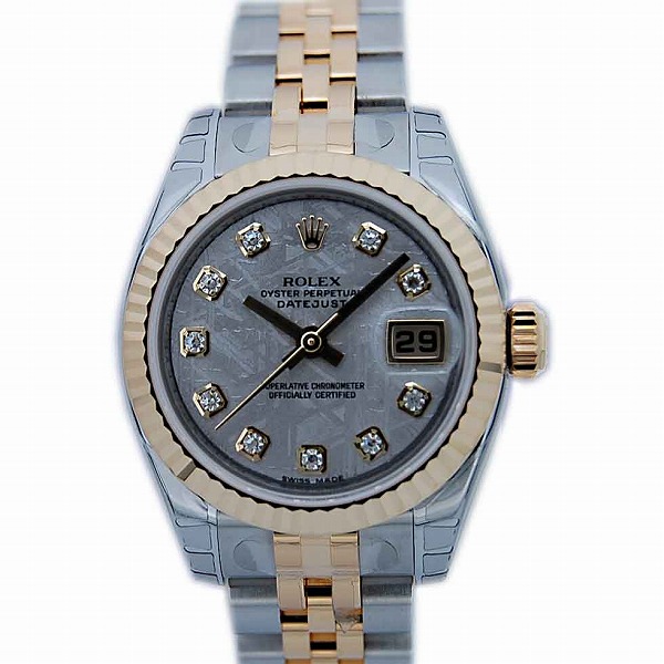 ロレックス　ROLEX　デイトジャスト　Ref.179173G　メテオライト　ダイヤ　K18YG　新品