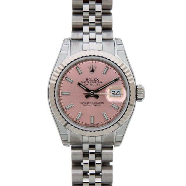 ロレックス　ROLEX　デイトジャスト　179174　レディース　ピンク　SS/WG　新品
