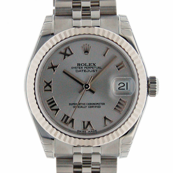 ロレックス　ROLEX　デイトジャスト　178274　グレーローマ　ボーイズ　31mm　SS/WG　新品