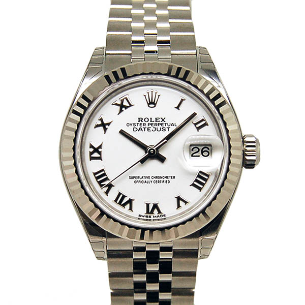 ロレックス　ROLEX　レディ デイトジャスト 28　279174　ホワイトローマ　SS×WG　新品