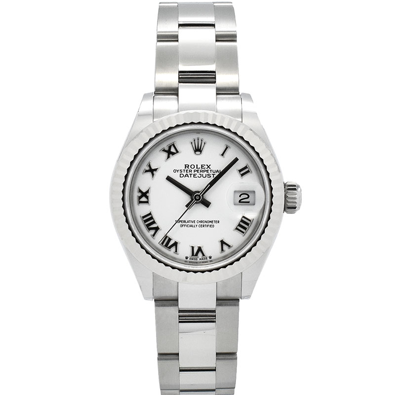 ロレックス　ROLEX　レディ デイトジャスト 28　Ref.279174　ホワイトローマ　SS×WG　新品
