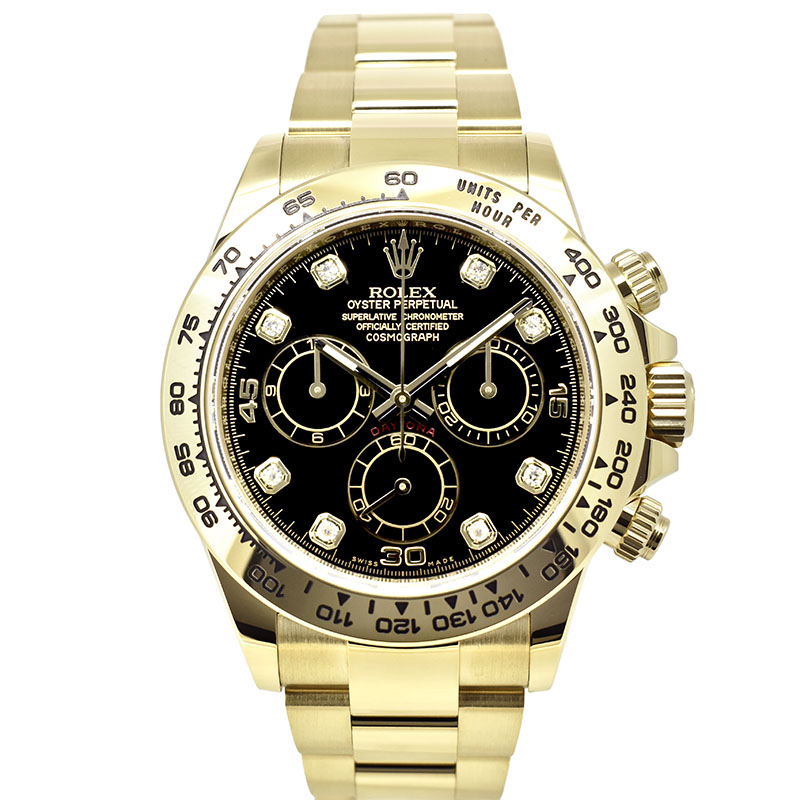 ロレックス　ROLEX　コスモグラフ デイトナ　Ref.116508G　ブラック　18KYG　8Pダイヤ　新品