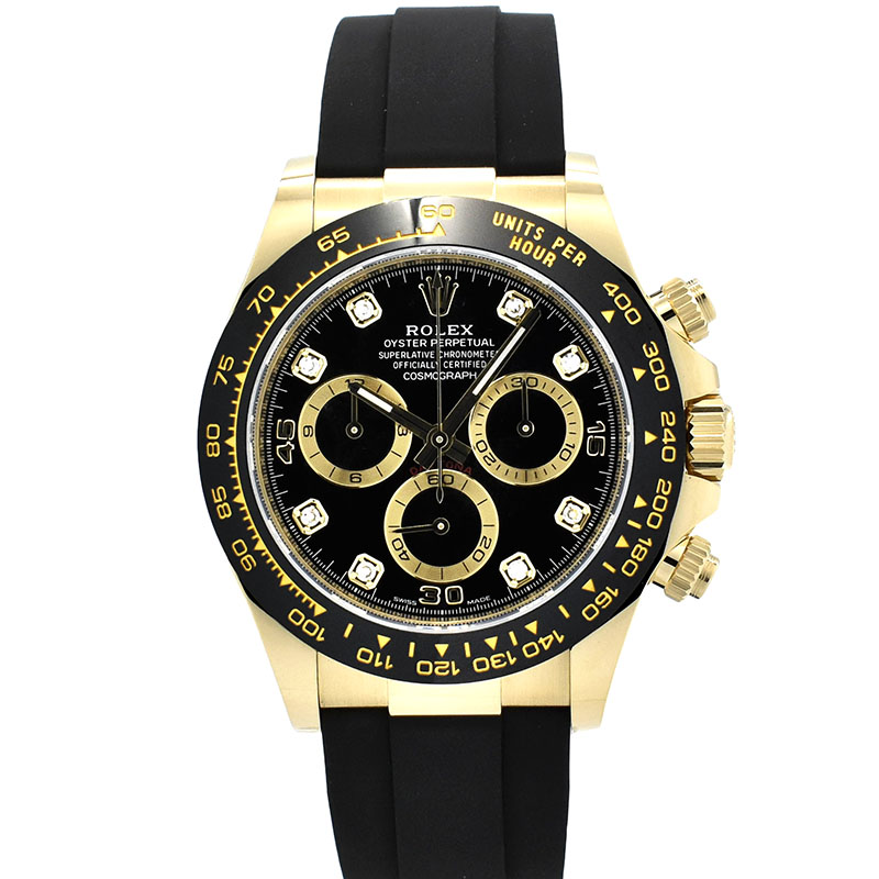 ロレックス　ROLEX　デイトナ　Ref.116518LNG　18KYG　8Pダイヤ　オイスターフレックスベルト　新品