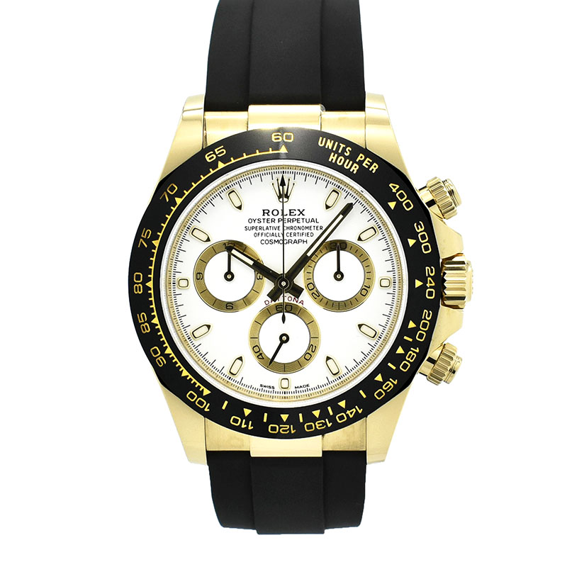 ロレックス　ROLEX　デイトナ　Ref.116518LN　ホワイト　オイスターフレックス　18KYG　新品