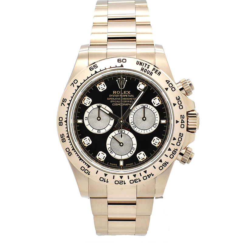 ロレックス　ROLEX　デイトナ　Ref.126505G　ブライトブラック/サンダスト　8Pダイヤ　新品