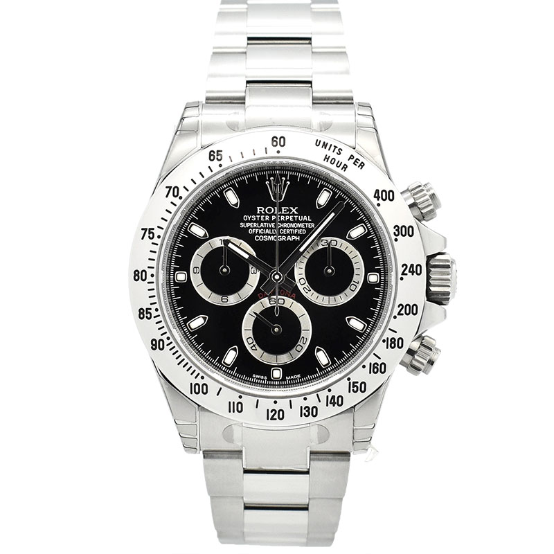 ロレックス　ROLEX　デイトナ　Ref.116520　ブラック　ランダム番　鏡面バックル　新品
