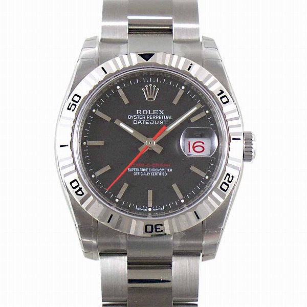 ロレックス　ROLEX　ターノグラフ　Ref.116264/O　自動巻　ブラック　メンズ　3連ブレス　M番特価　新品