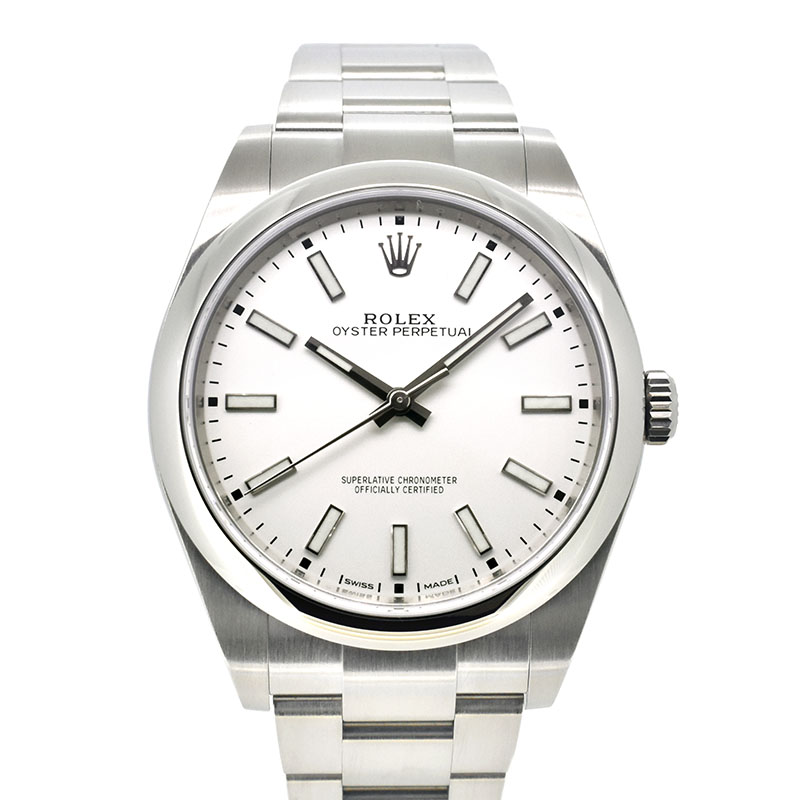 ロレックス　ROLEX　オイスターパーペチュアル 39　Ref.114300　ホワイト　SS　39mm　新品