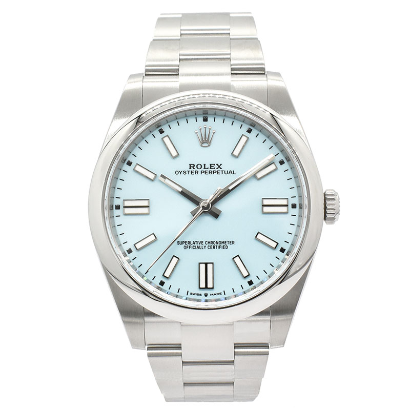 ロレックス　ROLEX　オイスターパーペチュアル 41　Ref.124300　ターコイズブルー　41mm　新品