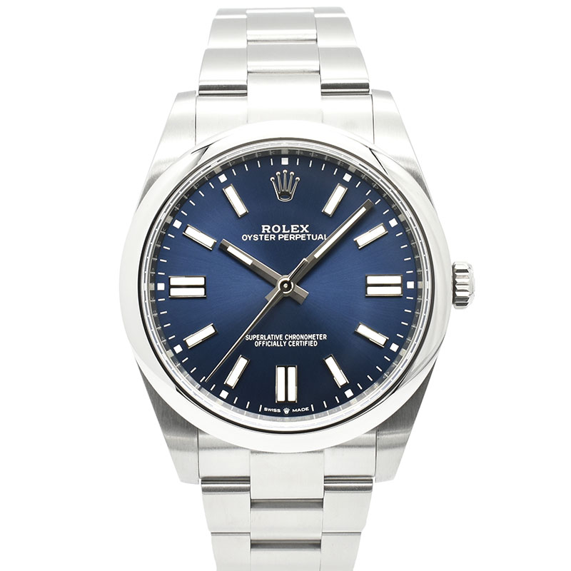 ロレックス　ROLEX　オイスターパーペチュアル 41　Ref.124300　ブライトブルー　41mm　新品