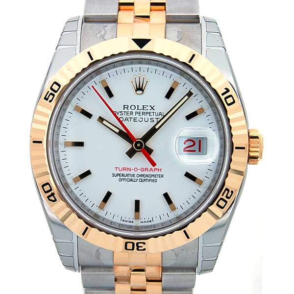 ロレックス　ROLEX　ターノグラフ　Ref.116263/J　ホワイト　SS×YG　コンビ　現品大特価