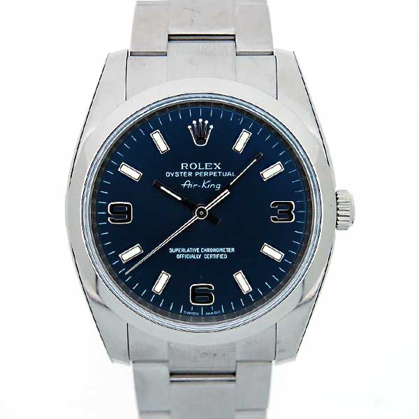 ロレックス　ROLEX　エアキング　Ref.114200　ブルー369　自動巻　Z番　現金特価　新品