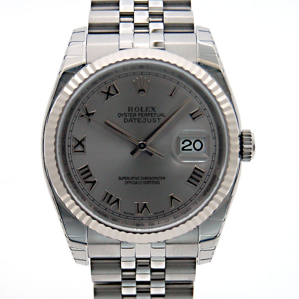 ロレックス　ROLEX　デイトジャスト　Ref.116234　グレーローマ　SS×WG　自動巻　新品