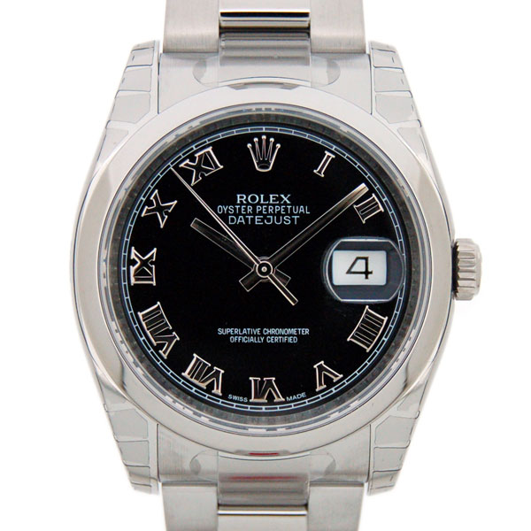 ロレックス　ROLEX　デイトジャスト　Ref.116200　ブラックローマ　新品