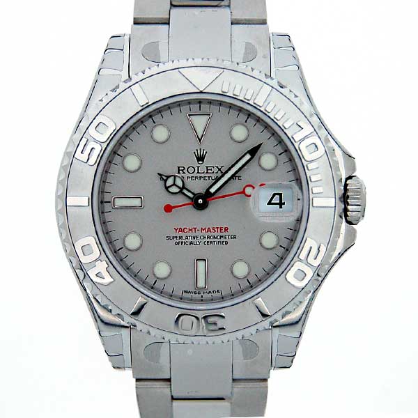 ロレックス　ROLEX　ヨットマスター　ロレジウム　ボーイズ　Ref.168622　100m防水　プラチナベゼル