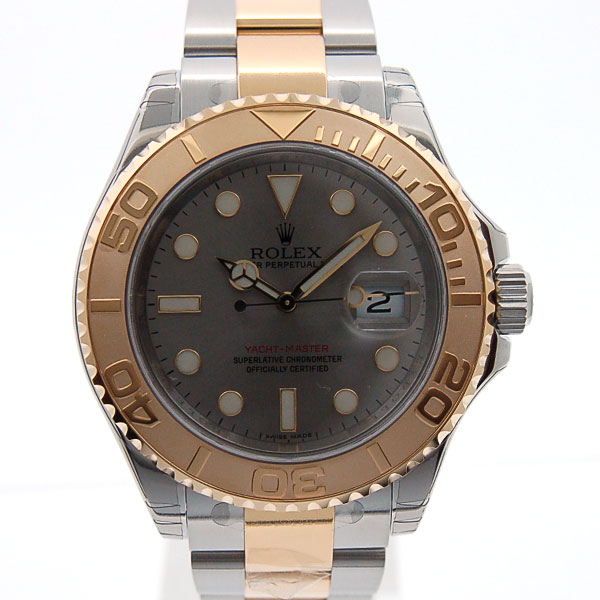 ロレックス　ROLEX　ヨットマスター　Ref.16623　K18コンビ　グレー文字盤　自動巻　新品