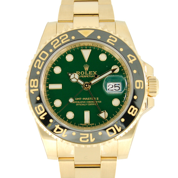 ロレックス　ROLEX　GMTマスター2　Ref.116718LN　グリーン　K18イエローゴールド　40mm　新品