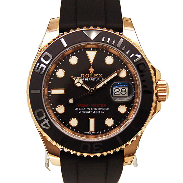 ロレックス　ROLEX　ヨットマスター40　Ref.116655　エバーローズゴールド　ブラック　ラバー　新品