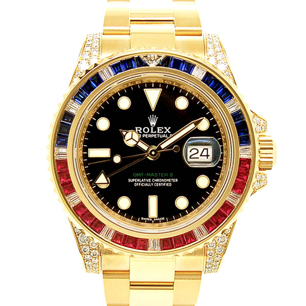 ロレックス　ROLEX　GMTマスター2　Ref.116758SARU  サファイアルビーダイヤモンド　18KYG　新品